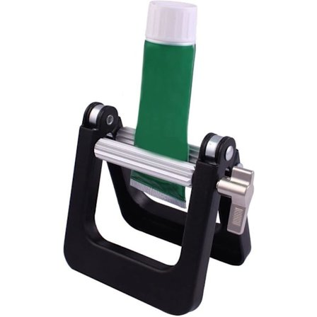 Tannkremklemme, tannkremklemme i metall for kunstnere, frisører (svart)