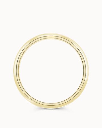 Glatt Ring Herre Jacob 18K Hvitt Gull 5Mm - Forlovelsesringer & Gifteringer hos Vanbruun