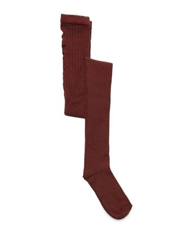 Wool Rib Tights Socks & Tights Tights Röd Mp Denmark