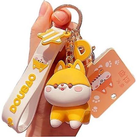 Sød Nøglering Anime Nøgleringe Tilbehør, Shiba Inu Håndtaske Charms Bil Tegneserie Nøglering Til Pige Kvinder-shiba Inu