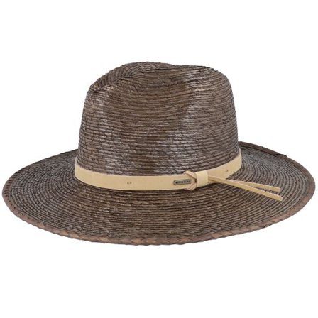 Brixton - Brun straw Hatt - Field Proper Dark Earth/Natural Straw Hat @ Hatstore