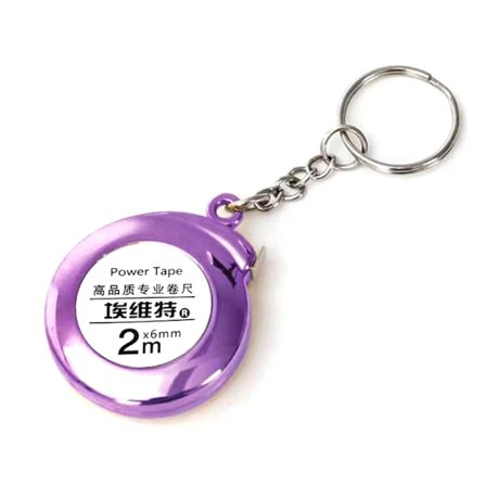 Mini-avainnipun mittanauha, 2 m, pieni teräsviiva