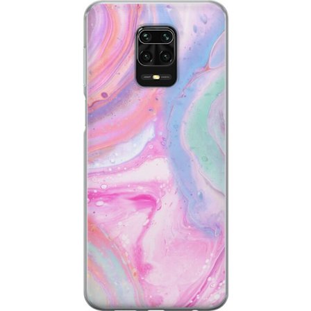 Yhteensopiva Puhelinkuori Xiaomi Xiaomi Redmi Note 9S Abstrakti pastellin värinen marmoritaide, jossa on nestemäinen akryyli vaikutus pinkissä, sin