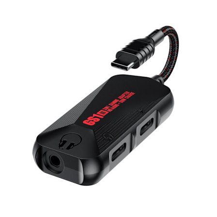 GS1 Chicken Game -puhelimen äänikortti 3 in 1 -matkapuhelinpeliäänikortti laturin sovittimella USB-C Type-C - 3,5 mm lataus