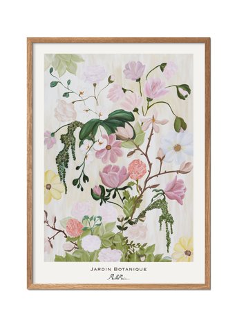 Poster & Frame Morais Artworks - Jardin Botanique - Multi/patterned - 50X70CM