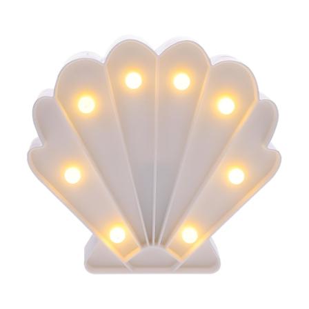 LED-mallinnuslamppu, luova koristeellinen kuoripöytälamppu, muovinen yövalo, joulukoriste