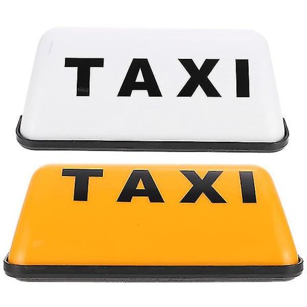 2 stk. Taxilampe Top Taxi Skilt Illumineret Taxi Taglys Taxi Lys Til Taxa Bil Lys(12v)