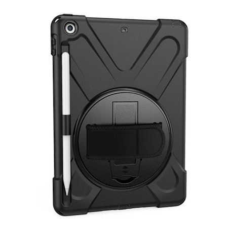 X-Shape iPad 9.7" 5/6 case with stand and hand grip - Black