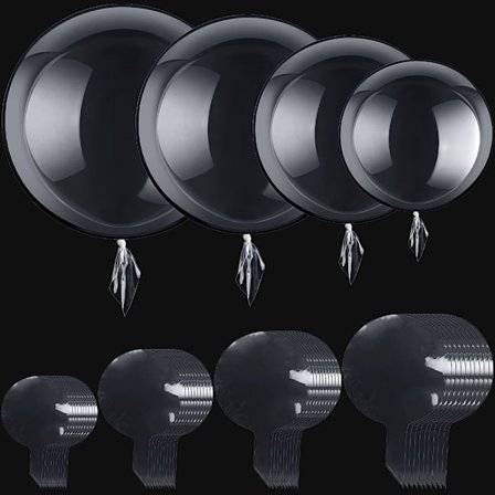40 STK Bobo Balloner Sæt Bubble Bobo Ballon Clear Party
