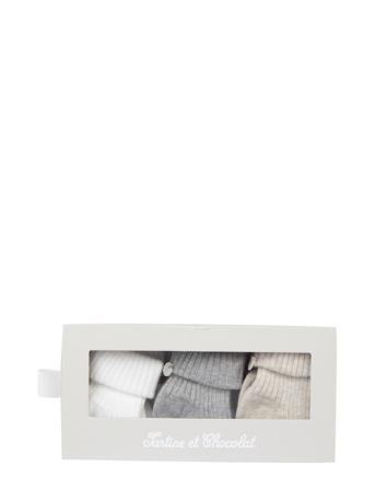 Kitchaussettes Socks & Tights Baby Socks Multi/mönstrad Tartine Et Chocolat