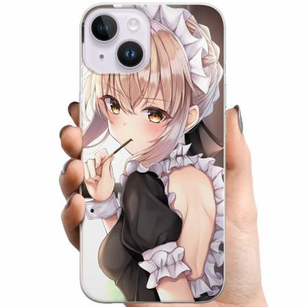 Apple Iphone 14 Plus Tpu Mobilskal Anime Girl Cute