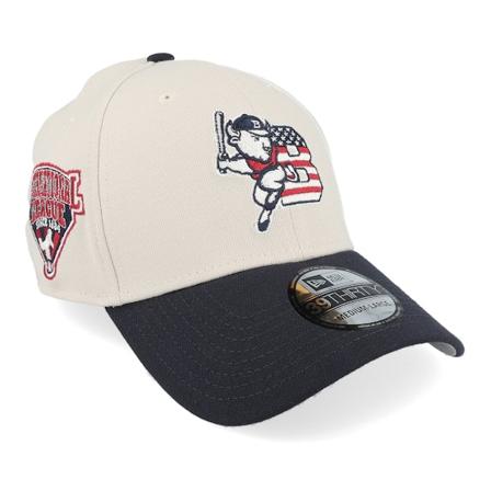 New Era - MiLB Béžová flexfit Kšiltovka - Buffalo Bisons Milb24 July4 39THIRTY Stone/Navy Flexfit @ Hatstore