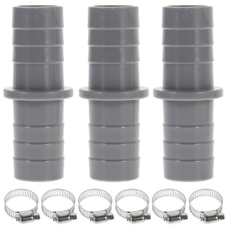 3 sæt opvaskemaskine affaldsrør stik vaskemaskine slangeforlængeradapter med klips