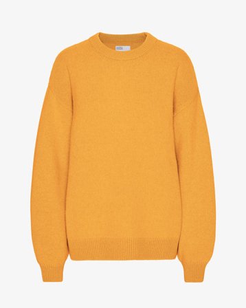 Oversized Merino Wool Crew - Burned Yellow - Female - L