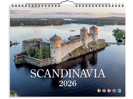 Burde Väggkalender Scandinavia 2026 - Lyreco - Almanackor och kalendrar - Väggkalendrar - Bildkalendrar