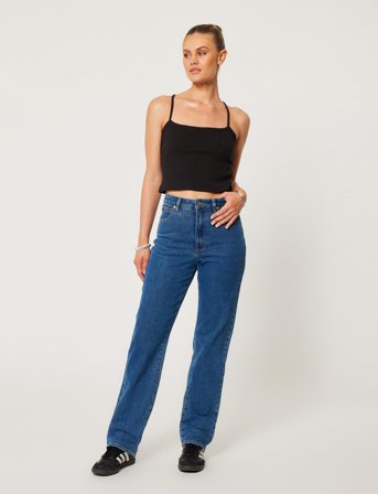 ABRAND 94 High Straight Bella Mid Blue - Blue - 29