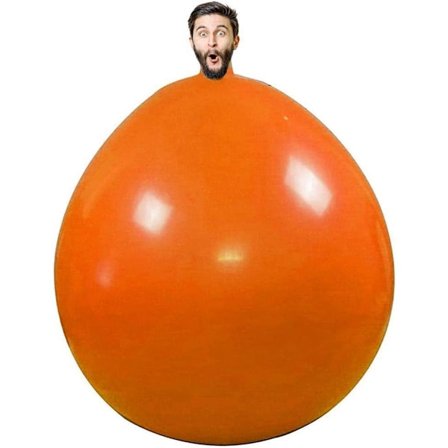 Gigant menneskelig ballong, 72 tommer, rund klatreballong, tykk lateksballong for bryllupsbursdagsinnredning