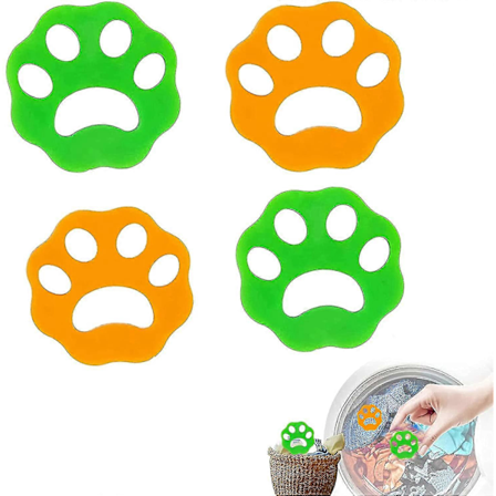 4 stk. Fjerner for dyrehår, gjenbrukbart rengjøringsverktøy for vaskemaskin, klær, sengetøy