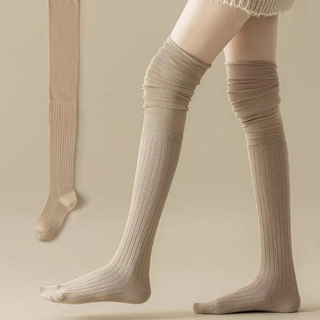 Over Knee Strømper Lårtights KHAKI