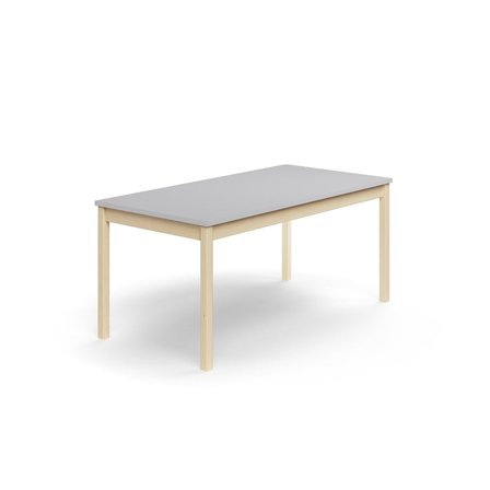 Table DECIBEL, 1600x800x720 mm, noise reducing high pressure laminate, birch/grey
