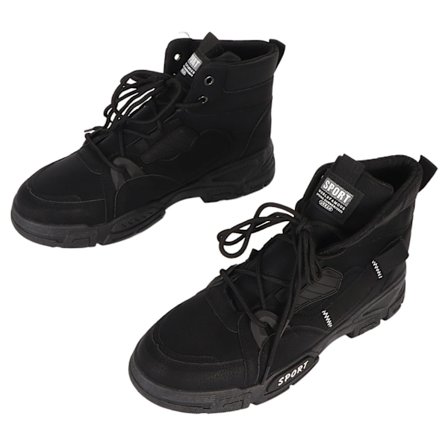 Herre Arbeidsstøvler Lett Antiskli PU Lær Casual Mote Sko for Utendørs Bruk