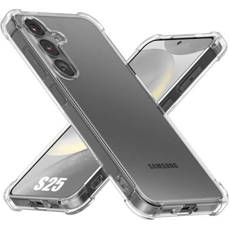 Beskyttelsescover - BOOLING - til Samsung Galaxy S25 - Stødabsorberende Silikone - Gennemsigtig - Slank