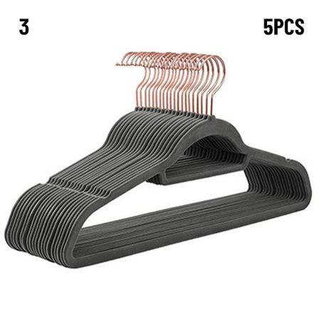 5 ST Flockade klädhängare Sammetsgalgar 3 5 STK 3 5 STK