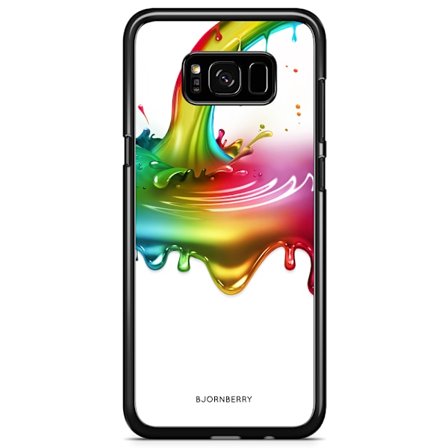 Bjornberry Skal Samsung Galaxy S8 - Regnbågs Splash