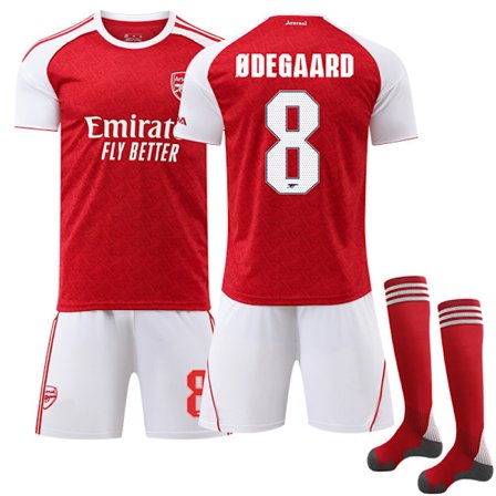 2526 Arsenal UEFA Champions League Fotballdrakt Nr. 8 Ødegaard