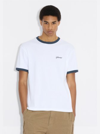 Holzweiler Tucker Embroidery Tee - White Mix - Men's - S