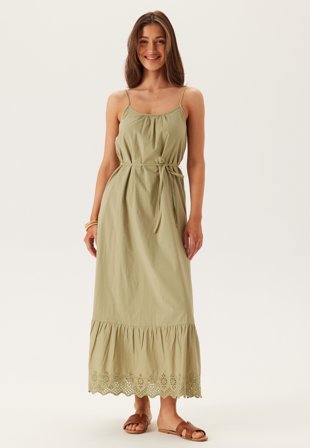 ONLY - Onllou Life Emb Strap Ankel Dr - Elm - Kläder - - Bubbleroom