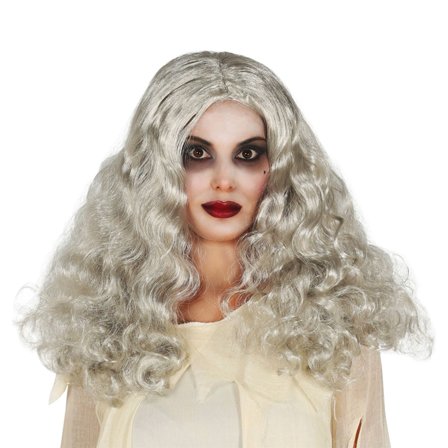 Peruukki Harmaa Hopea Kihara