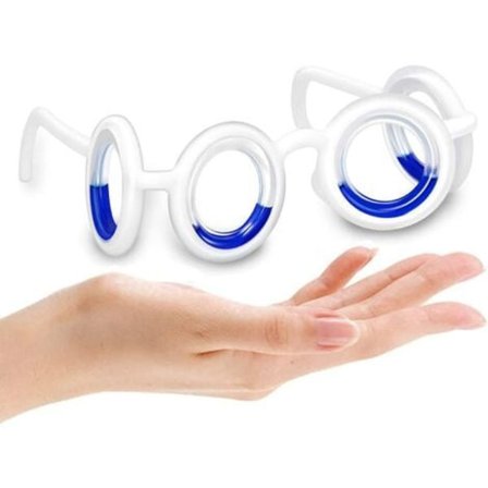 Smarta glasögon mot åksjuka, ultralätta bärbara glasögon mot illamående, upphöjda glasögon mot åksjuka för sportresor, linslös vätska