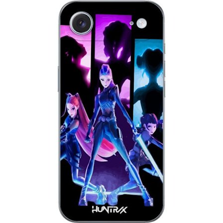 Kompatibel Mobilcover til Apple Apple iPhone 17 Air Futuristisk pigegruppe illustration med neonlys og stærke farver i sci-fi æstetik