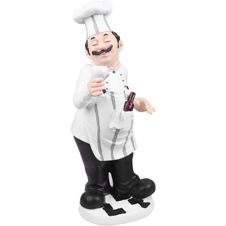 Kokk Familie Modell Komfyr Modell Mini Kokk Statue Retro Kokk Harpiks