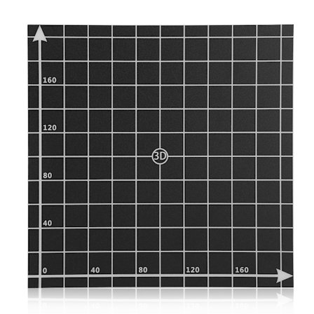 Varme sengsplattform klistremerker for 3D-skriver byggeflate svart 200*200