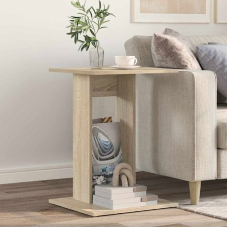 Sido bord - komplementbord - gueridon Vidaxl Sido bord Ek Sonoma 45 x 40 x 62,5 cm