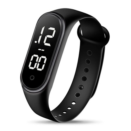 Elektronisk ur, børns LED digitalt sportsur, moderigtigt, præcist tidstagning, klart læseligt ur