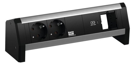 BACHMANN DESK 2xCEE7/3 1xUSB C 30W