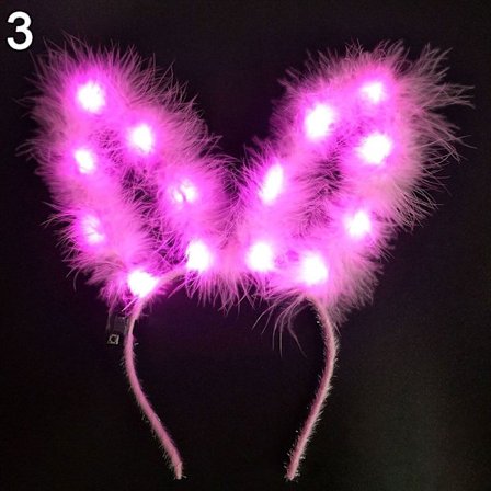LED Feather Wreath Crown Pannband 3 3