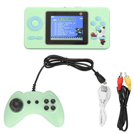 Håndholdt spillkonsoll Retro fargeskjerm 1020mAh Mini bærbar spillmaskin med gamepad for TV og to spillere