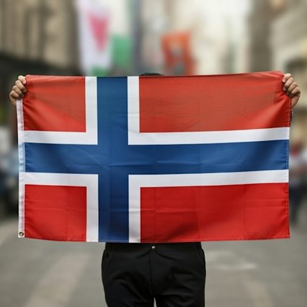 Norge Flagget - 150 x 90 cm