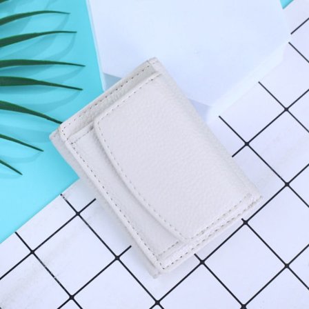 Mote korte lommebøker Enkel liten veske HVIT