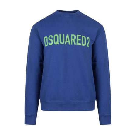 Dsquared2, Sweatshirts Niebieski, Mężczyzna, Rozmiar: S