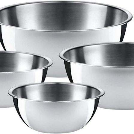 Gourmet bolle sett 4 deler, rustfritt stål boller for