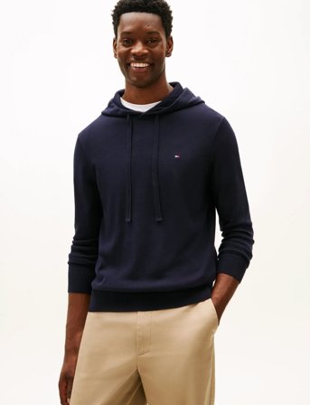 Tommy Hilfiger Essential Cotton Hoody - Navy - S