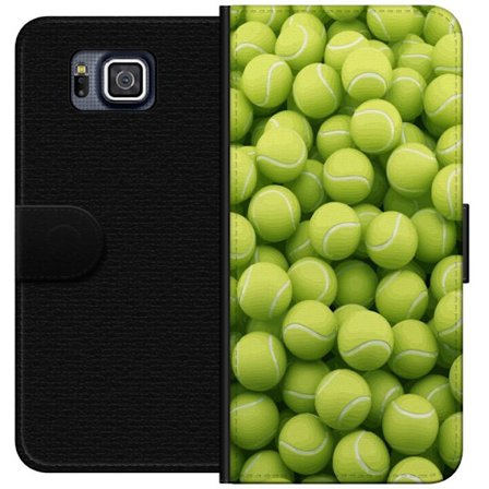 Kompatibel Tegnebogsetui til Samsung Samsung Galaxy Alpha Mønster af grønne tennisbolde i høj detalje, sporty motiv med gentagende tekstur og stær