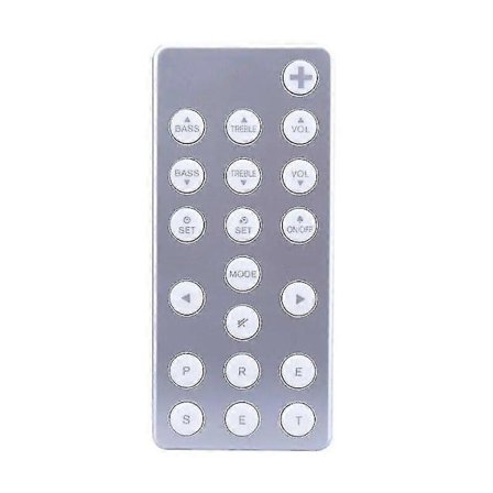 Fjernkontroll for Geneva Sound System Modell S DAB+ med Bluetooth