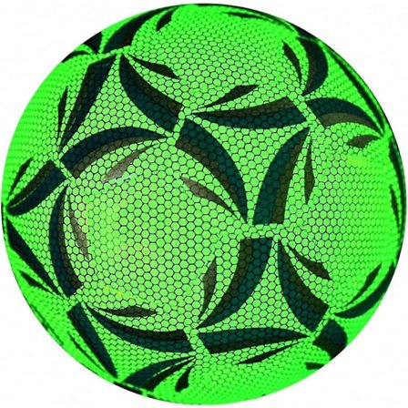 KZQ-Selvlysende fodbold størrelse 4 & 5, selvlysende bold til natspil og træning grøn