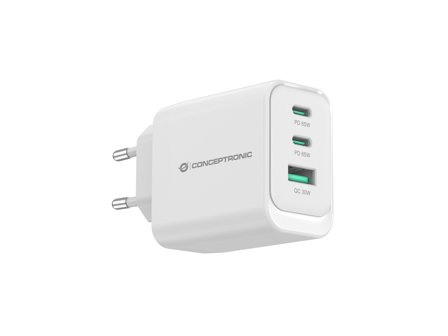 CONCEPTRONIC 3-Port 65W Gan Usb Pd